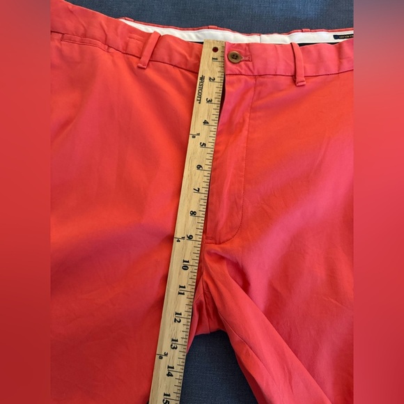 Polo Ralph Lauren Men Pink Chino Shorts SZ 38 Stretch Classic Fit Pockets Preppy - Picture 7 of 10